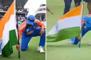 தேசியக் கொடியை அவமதித்த ரோஹித் சர்மா!