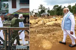 என் இதயம் கனத்துவிட்டது கேரளா தனித்து விடவில்லை: வயநாட்டில் பிரதமர் மோடி தெரிவிப்பு