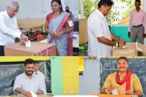 பிரதான வேட்பாளர்கள் நால்வரும் தத்தமது பிரதேசங்களில் வாக்களிப்பு
