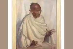 மகாத்மா காந்தியின் ஓவியம் - ரூ.1.7 கோடிக்கு ஏலம்!