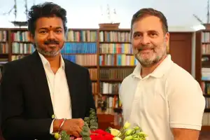 ராகுல், சோனியா காந்தி உடன் முதல்வர் விஜய் சந்திப்பு