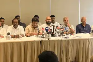 மூன்று முக்கிய கோரிக்கைகளை வலியுறுத்தி ஆறு தமிழ் பேசும் கட்சிகள் கூட்டாக ஊடக சந்திப்பு